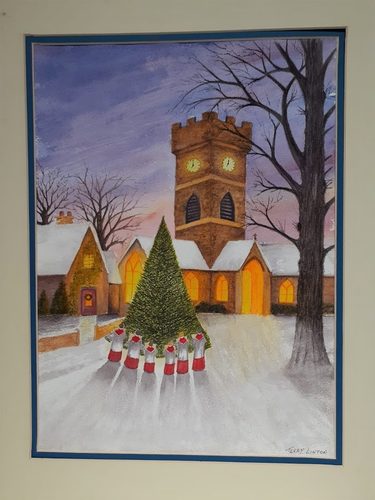 Terry. Here we come a wassailing, watercolour.